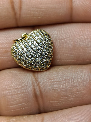 Micropave Heart Charms