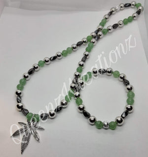 Unisex Stoner necklace & bracelet